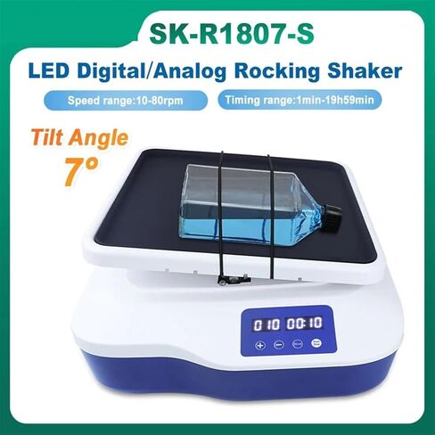 Magnetic Stirrer, LED Digital Rocking Shaker Laboratory Multi-Sample Oscillator Adjustable 10-80rpm Rocker SK-R1807-S in Saudi Arabia