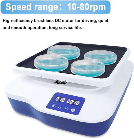 Magnetic Stirrer, LED Digital Rocking Shaker Laboratory Multi-Sample Oscillator Adjustable 10-80rpm Rocker SK-R1807-S in Saudi Arabia