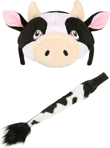 elope Horse Costume Kit - Headband with Sculpted Ears and Faux Fur Tail, One Size Fits Most in Kuwait