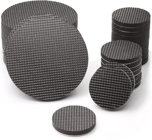 وسادات أثاث مضادة للانزلاق، وسادات أثاث مطاطية صلبة مقاس 1 بوصة، 46 قطعة، أسود، سدادات، مقابض ذاتية اللصق مضادة للانزلاق للسرير والأريكة والطاولة والأقدام المطاطية وواقيات الأرضية in Kuwait