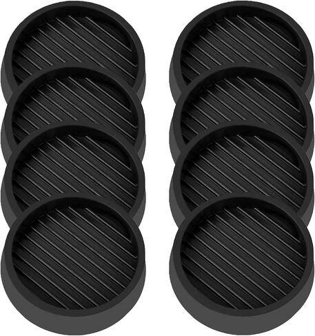 2X2 Round Rubber Caster Cups, Non Slip Furniture Pads, Anti-Slip Gripper, Anti Skid Furniture Feet, Anti Slide Floor Protector for Bed Couch Table Chair Stoppers (Brown, 8 Pack) in Saudi Arabia
