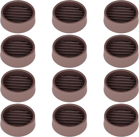 2X2 Round Rubber Caster Cups, Non Slip Furniture Pads, Anti-Slip Gripper, Anti Skid Furniture Feet, Anti Slide Floor Protector for Bed Couch Table Chair Stoppers (Brown, 8 Pack) in Saudi Arabia