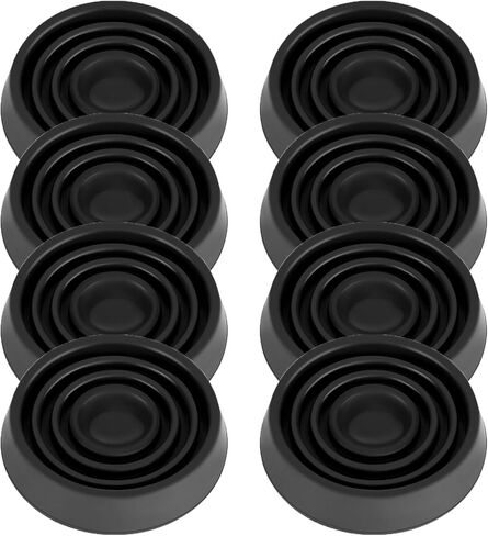 2X2 Round Rubber Caster Cups, Non Slip Furniture Pads, Anti-Slip Gripper, Anti Skid Furniture Feet, Anti Slide Floor Protector for Bed Couch Table Chair Stoppers (Brown, 8 Pack) in Saudi Arabia