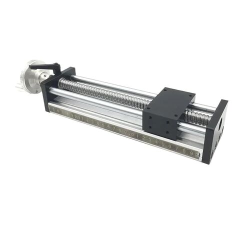 طاولة انزلاقية يدوية، وحدة عرض رقمية للسكك الحديدية الخطية، سكة واحدة أو مزدوجة SFU1605 C7، برغي كروي مع عجلة يدوية (M-GGP5080، ضربة 100 مم) in Kuwait