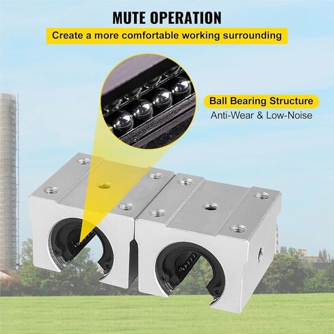 Linear Rail 2PCS SBR16-800mm Linear Slide Guide 2 PCS Rail 4 PCS SBR16UU Bearing Block Automated Machines Equipments in Saudi Arabia