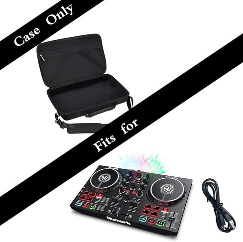 حافظة لجهاز Numark Mix II/Hercules DJ Controller Inpulse 200 / Hercules DJControl Mix Ultra DJ Controller - حقيبة تنظيم تخزين متينة واقية أثناء السفر (أسود) in Saudi Arabia