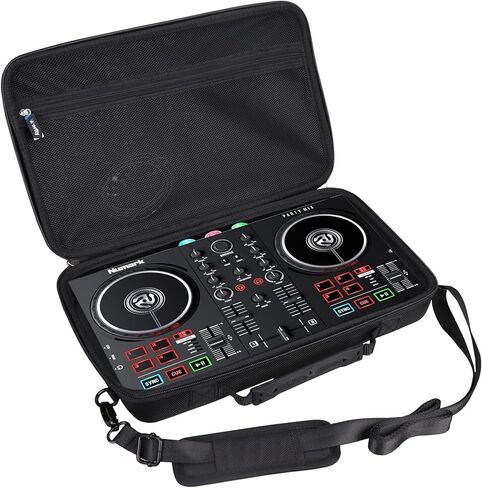 حافظة لجهاز Numark Mix II/Hercules DJ Controller Inpulse 200 / Hercules DJControl Mix Ultra DJ Controller - حقيبة تنظيم تخزين متينة واقية أثناء السفر (أسود) in Saudi Arabia
