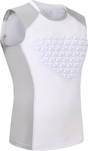 Youth Baseball Chest Protector Softball Padded Shirt Heart Guard Sternum Protection for Baseball,Football,Lacrosse in Kuwait
