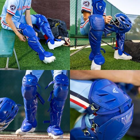 Easton | Phenom Series Catcher’s Leg Guards | NOCSAE Certified | Adult, Intermediate, Youth Sizes | Multiple Colors in Saudi Arabia