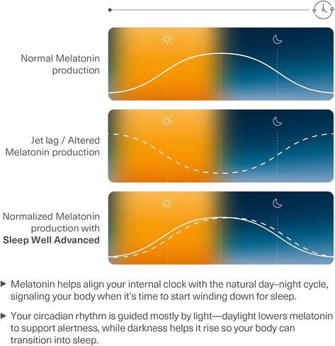 مساعد النوم ودعم اضطراب الرحلات الجوية الطويلة أثناء السفر | مستخلص جذور الناردين، الميلاتونين 5 ملغ والمغنيسيوم | ملحق النوم الطبيعي للبالغين | أساسيات السفر | النوم جيدا | 30 كبسولة نباتية in Kuwait