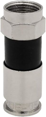 Perfect Vision PV6UE-05 'Ridgeloc' Universal Fit RG6 Coax Cable Compression Connectors, Bag of 50 in Kuwait