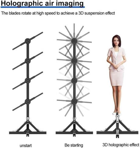 3D Hologram Fan,Video Projector,Portable Holographic Advertising Display,1x4 Hologram Fans Wall in Saudi Arabia