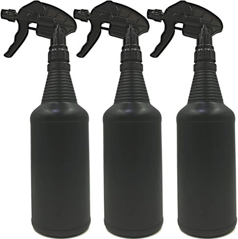 32 oz Opaque Black Spray Bottles – UV Light Blocking, Chemical Resistant, Leak-Resistant Trigger – Large Refillable Sprayer for Hydrogen Peroxide, Cleaning, Plants, Car Detailing & Janitorial Use in Saudi Arabia