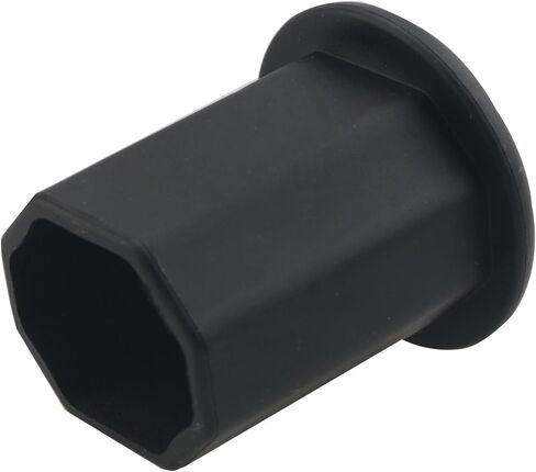 غطاء نهاية بلاستيكي مضلع من CHENJIN لاكروس واقي نهاية عصا لاكروس 1.7 × 1.7 × 1.18 بوصة غطاء خلفي لاصق لاكروس واقي أسود in Kuwait