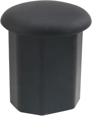 غطاء نهاية بلاستيكي مضلع من CHENJIN لاكروس واقي نهاية عصا لاكروس 1.7 × 1.7 × 1.18 بوصة غطاء خلفي لاصق لاكروس واقي أسود in Kuwait