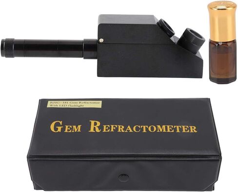 جهاز اختبار الأحجار الكريمة، جهاز اختبار الأحجار الكريمة لجميع الأحجار، مقياس انكسار الأحجار الكريمة، مجموعة أدوات سريعة لتحديد الهوية بدقة عالية in Kuwait