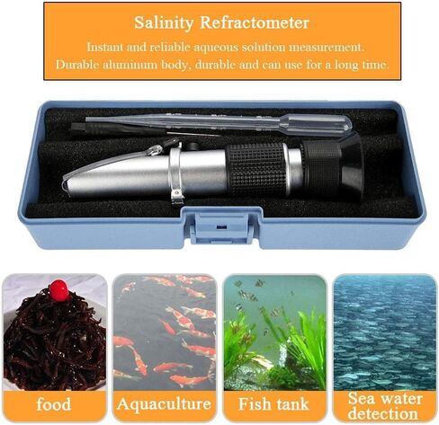 Salinity Refractometer for Seawater and Marine Fishkeeping Aquarium 0-100 PPT with Automatic Temperature Compensation in Saudi Arabia
