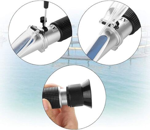 Salinity Refractometer for Seawater and Marine Fishkeeping Aquarium 0-100 PPT with Automatic Temperature Compensation in Saudi Arabia