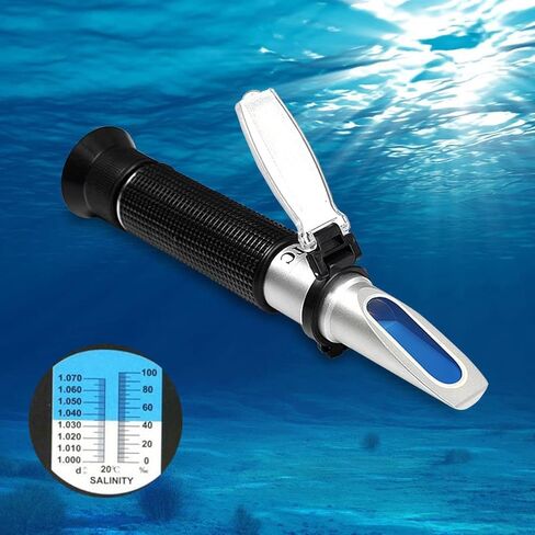 Salinity Refractometer for Seawater and Marine Fishkeeping Aquarium 0-100 PPT with Automatic Temperature Compensation in Saudi Arabia