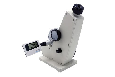 Abbe Refractometer Monocular Refractometer Abbe Monocular Refractometer with 1.3000~1.7000nD 0-95%Brix Accuracy ±0.0002 Digital Display of Temperature for Sugar Pharmaceutical Beverage Food Etc in Saudi Arabia