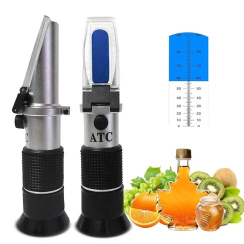0–90% Brix Refractometer with ATC, High-Accuracy Ultra-Wide Range Sugar Tester, Pre-Calibrated & Ready to Use, Universal Optical Meter for Honey, Syrup, Molasses, Juice and Beverages in Saudi Arabia