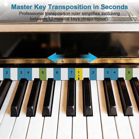 أداة تعلم لوحة مفاتيح البيانو، لوحة المفاتيح ودليل مخطط الملاحظات، ملصقات ملاحظات البيانو، مسطرة تبديل مفتاح البيانو in Kuwait