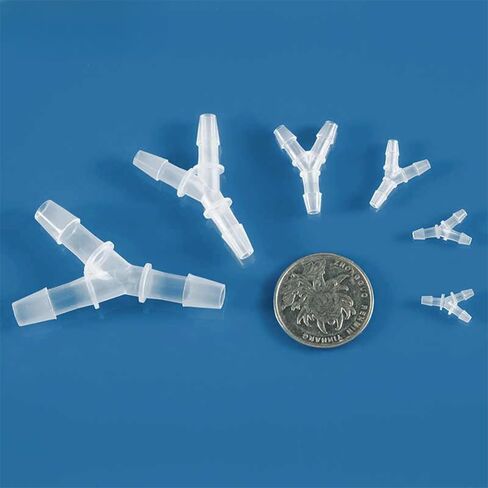 (10 قطع) تركيب خرطوم الأنبوب على شكل حرف Y شائك 3 طرق خرطوم متساوي لشد التركيبات الشائكة مادة PP 1/8 بوصة 1/4 بوصة 1/2 بوصة (جميع الأحجام في صندوق واحد (قطعة واحدة لكل حجم)) in Kuwait