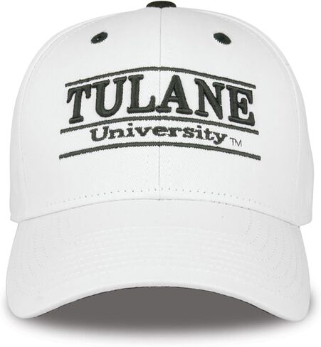 NCAA Tulane Green Wave Unisex, Bar Design Hat, White, Adjustable in Saudi Arabia