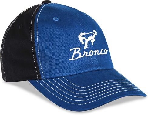 Adult Bronco by Ford Blue Front and Black Back Embroidered Baseball hat/Cap with Adjustable Closure in Saudi Arabia