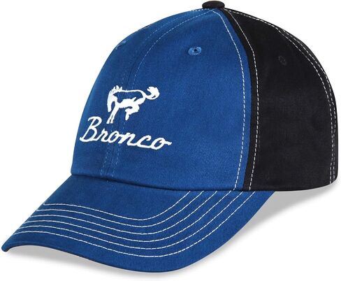 Adult Bronco by Ford Blue Front and Black Back Embroidered Baseball hat/Cap with Adjustable Closure in Saudi Arabia