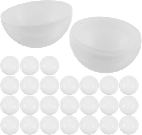 25PCS Openable Raffle Balls 1.57 Inch Reusable PVC Bingo Balls for Games, Parties, and Events, for Festive Decorations White in Saudi Arabia