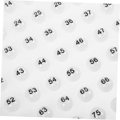 ibasenice 75pcs Plastic Lottery Balls for Party Games Numbered Raffle Balls and Portable for Bingo and Entertainment Activities in Saudi Arabia