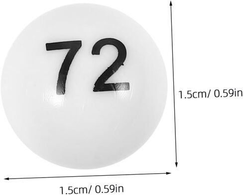 ibasenice 75pcs Plastic Lottery Balls for Party Games Numbered Raffle Balls and Portable for Bingo and Entertainment Activities in Saudi Arabia
