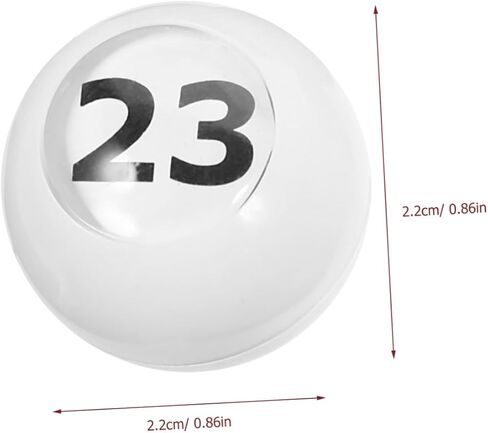 HANABASS 50pcs Portable Raffle Number Balls for Lottery Games Fun Picking Balls for Parties and Events Plastic Lottery Numbered Design in Kuwait