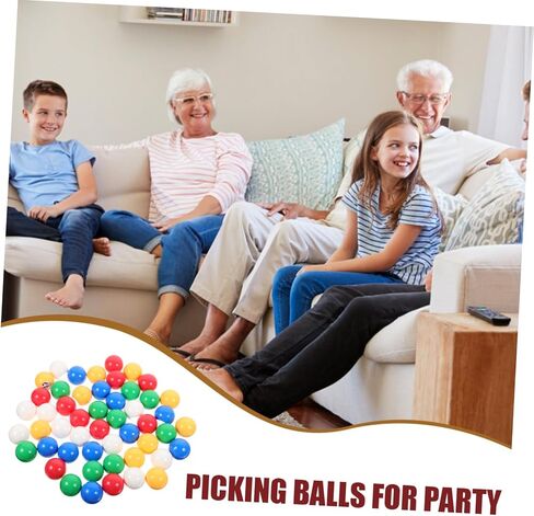 HANABASS 50pcs Portable Raffle Number Balls for Lottery Games Fun Picking Balls for Parties and Events Plastic Lottery Numbered Design in Kuwait