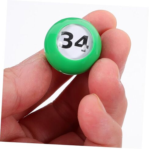 HANABASS 50pcs Portable Raffle Number Balls for Lottery Games Fun Picking Balls for Parties and Events Plastic Lottery Numbered Design in Kuwait