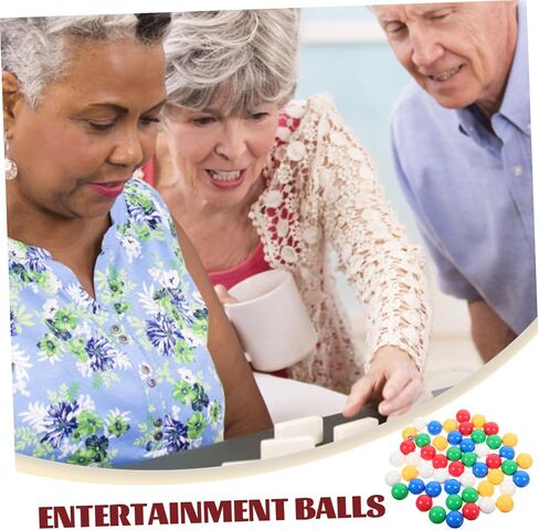 HANABASS 50pcs Portable Raffle Number Balls for Lottery Games Fun Picking Balls for Parties and Events Plastic Lottery Numbered Design in Kuwait