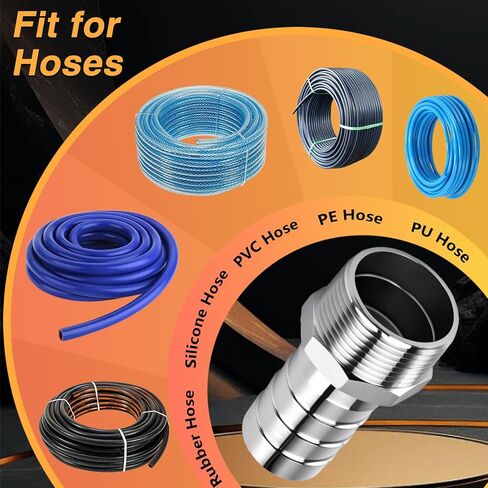 2PCS Stainless Steel 1-1/4" to 1-1/4" NPT Male Threaded Hose Barb Fittings, 1-1/4in to 1-1/4in NPT Hose Barb Connectors for Water Air Gas Pipes in Kuwait