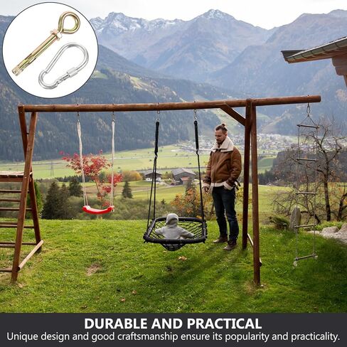 STOBAZA Heavy Duty Hammock Hanger Hooks Set Expansion Anchors, Professional Swing Fixing Kit for Indoor Hanging Chair Installation in Saudi Arabia