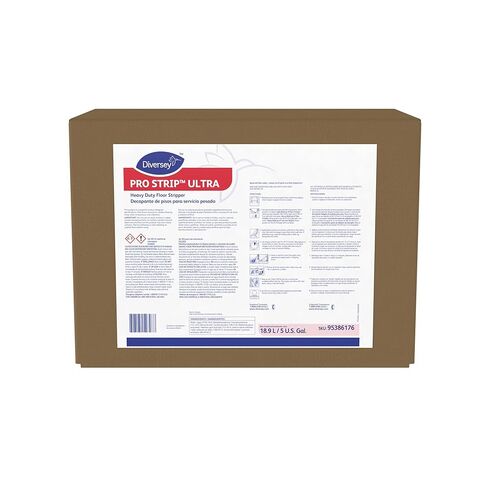 Diversey 95386176 PRO STRIP Ultra Heavy Duty Floor Stripper، يزيل تشطيب الأرضية على الأرضيات المرنة، رائحة اللوز الكرز، Envirobox، 5 جالون in Saudi Arabia