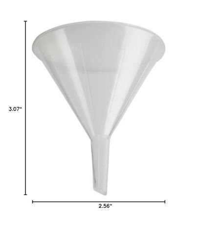 قمع بلاستيك PP طبيعي 210S2 من Karter Scientific، ساق قصيرة، 65 مم (عبوة من 100 قطعة) in Saudi Arabia