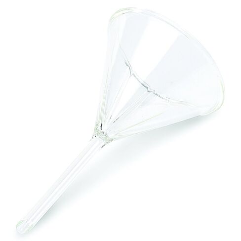 PYREX 100 mm Diameter 60° Angle Fluted Funnel, Short Stem 6180-100 (Pack of 6) in Saudi Arabia