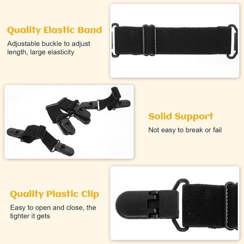 4 Pcs Adjustable Boot Straps for Cowboy Boots Stirrup Pants Clips Pant Leg Clips for Women Men Motorcycle Biker Outdoor Use in Saudi Arabia