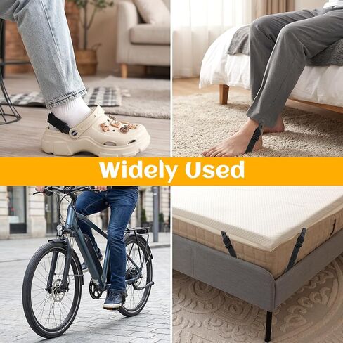 4 Pcs Adjustable Boot Straps for Cowboy Boots Stirrup Pants Clips Pant Leg Clips for Women Men Motorcycle Biker Outdoor Use in Saudi Arabia