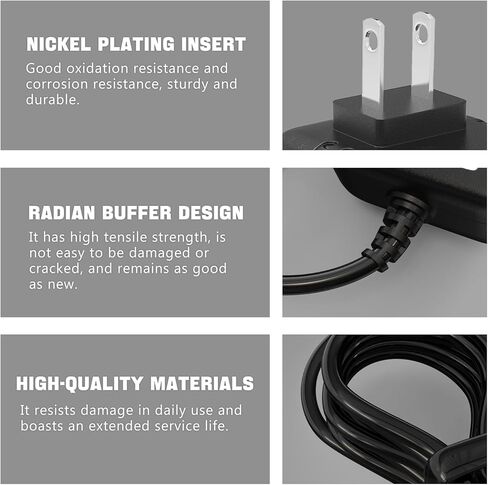 محول طاقة 9.5 فولت تيار متردد/تيار مستمر للوحة مفاتيح البيانو كاسيو SA-51 SA-76 SA-46 CT-S1 CT-S300 WK-225 CTK-2500 CTK-2400 CTK-2090 شاحن لوحة مفاتيح البيانو، بديل لسلك الطاقة Casio ADE95100LU in Kuwait