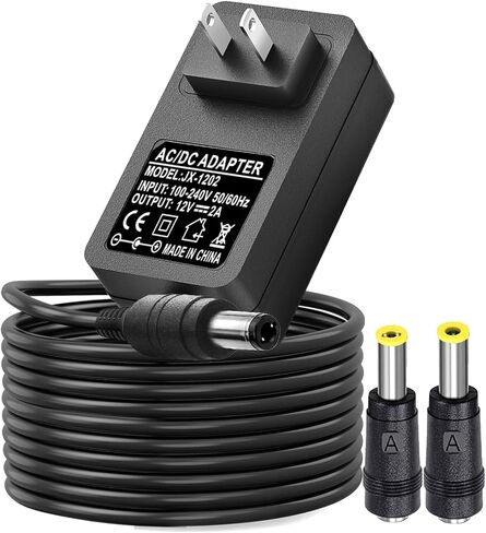 12V AC/DC Casio Charger Power Adapter Compatible for Casio Digital Piano Keyboard AD-A12150LW, AD-A1215LW, Casio Keyboard PX-130 PX-150 PX-330 PX-3S PX-5S CTK-6000 CTK-6300 CTK-7200 Power Supply Cord in Saudi Arabia