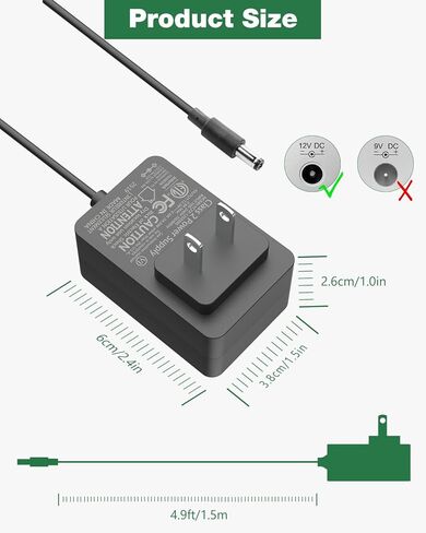 Charger for Spectra Breast Pump 12V Power Supply Cord for Spectra S1 S2 SPS100 SPS200 S3 Pro 9 Plus Baby Breast Pump Suction Device in Kuwait
