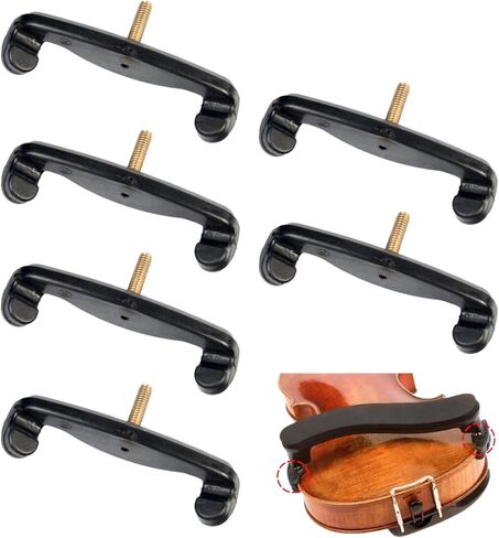 6 PCS Violin Shoulder Rest Long Feet Plastic Viola Extra Long Fork Replacement for 4/4 3/4 Violin Viola Accessories in Kuwait