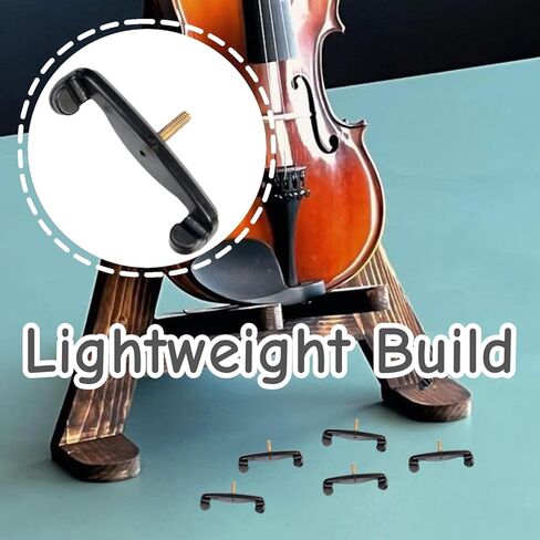 6 PCS Violin Shoulder Rest Long Feet Plastic Viola Extra Long Fork Replacement for 4/4 3/4 Violin Viola Accessories in Kuwait