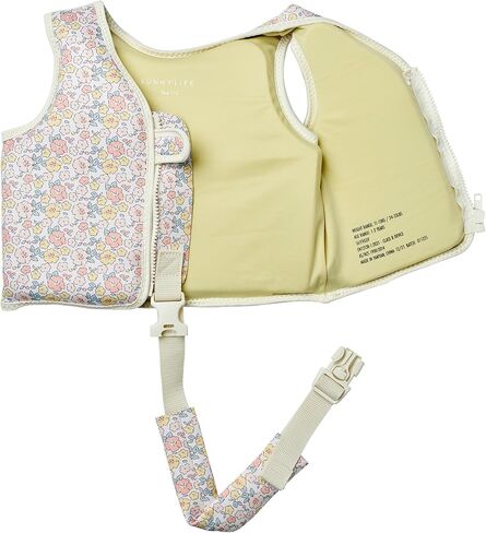 SUNNYLiFE Swim Vest, 1-2 Years, Into The Garden Ditsy Floral, EPE/Natural Rubber/Polyester, 13.39x12.6x1.77 Inches, 1.27 lbs in Saudi Arabia